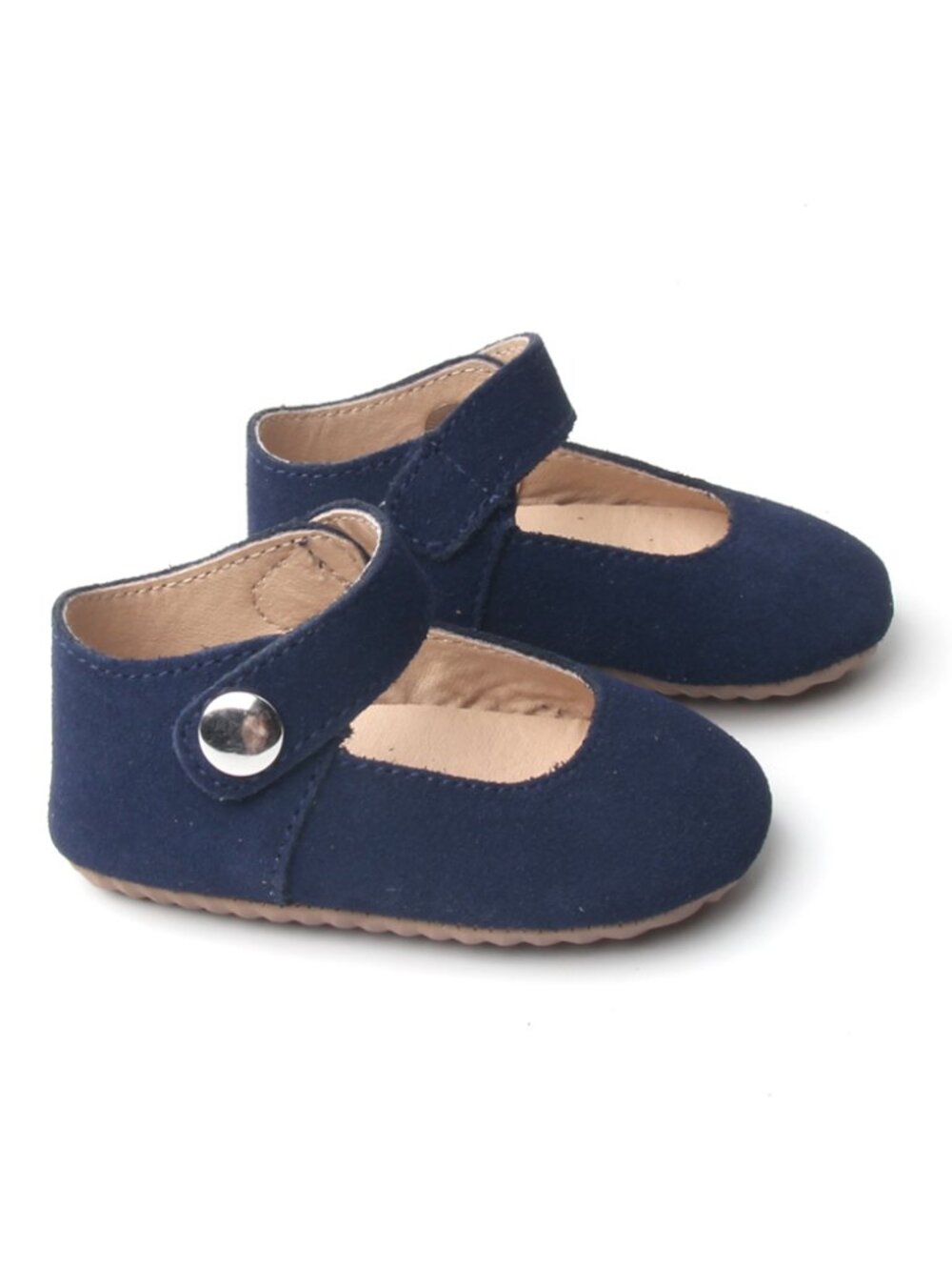 5 Pair Bundle Navy Blue Baby Mary Janes, Baby Shoes, Crib Shoes, Newborn
